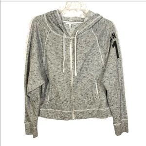 VICTORIA’S SECRET Grey & Black Striped Hoodie